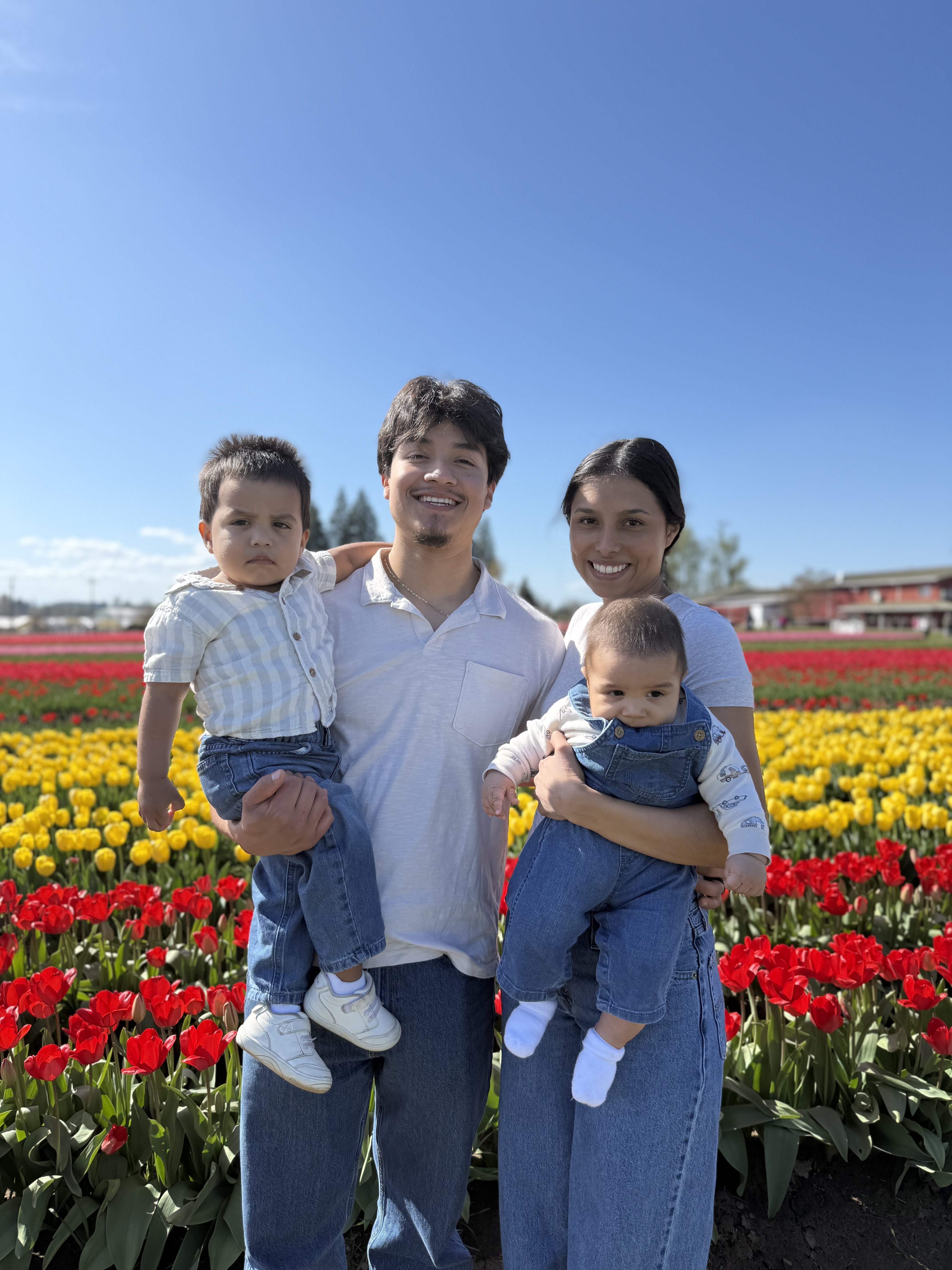 Rafael Perez with his family