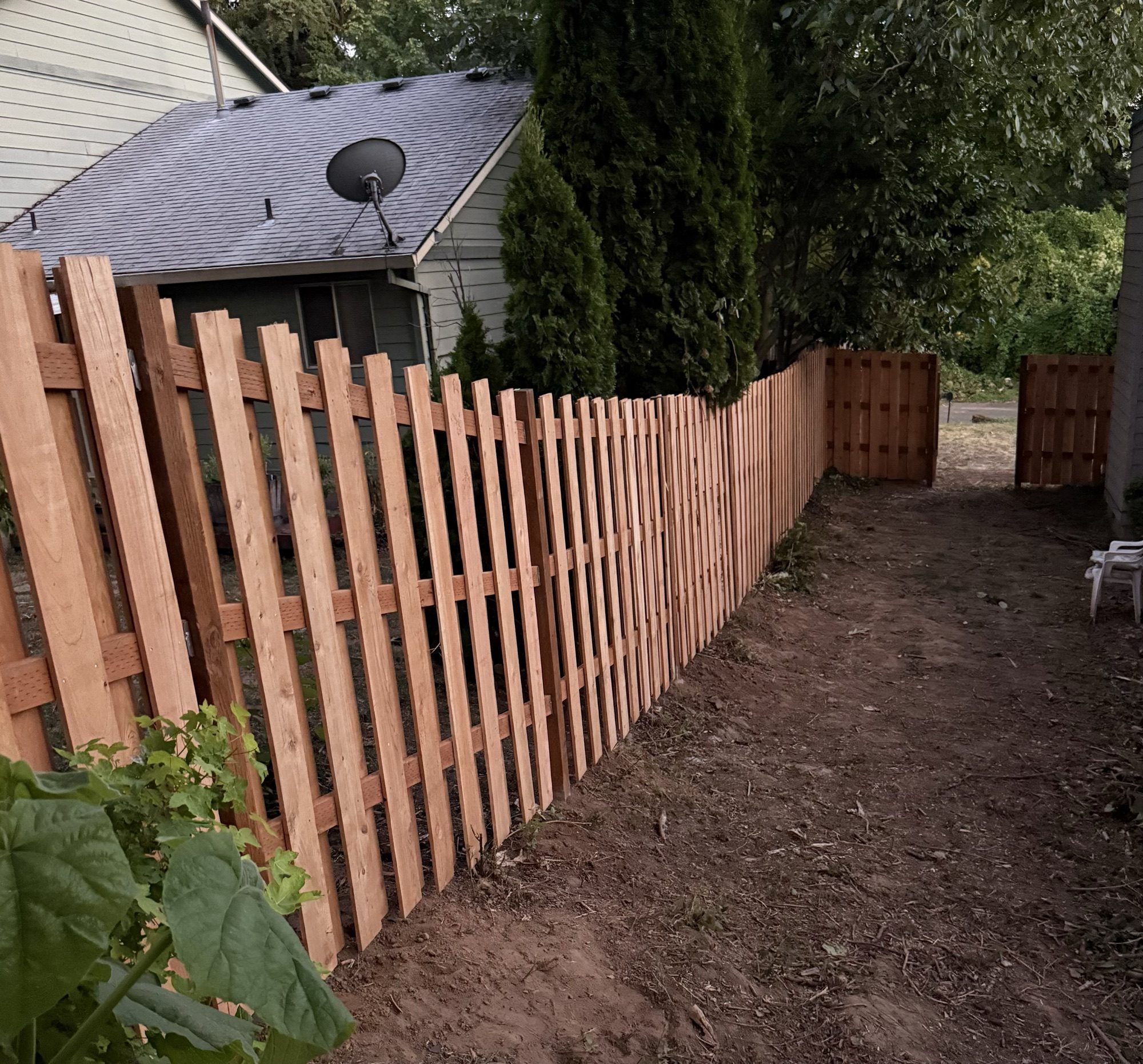 Cedar Picket Fence
